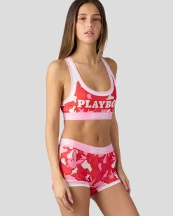 Women PSD Sports Bra|Core Standard*Playboy - Love Camo