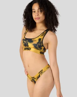 Women PSD Thongs|Core Standard*Playboy - Silk Gold