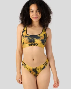 Women PSD Sports Bra|Core Standard*Playboy - Silk Gold