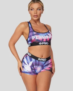 Women PSD Sports Bra|Core Standard*Playboy - Spiral Dye