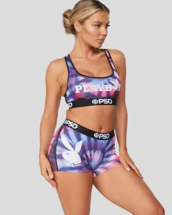 Women PSD Sports Bra|Core Standard*Playboy - Spiral Dye