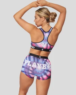 Women PSD Sports Bra|Core Standard*Playboy - Spiral Dye