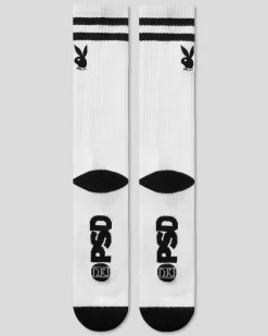 PSD Socks*Playboy Crew - White