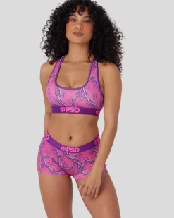 Women PSD Sports Bra|Core Standard*Lux Pop