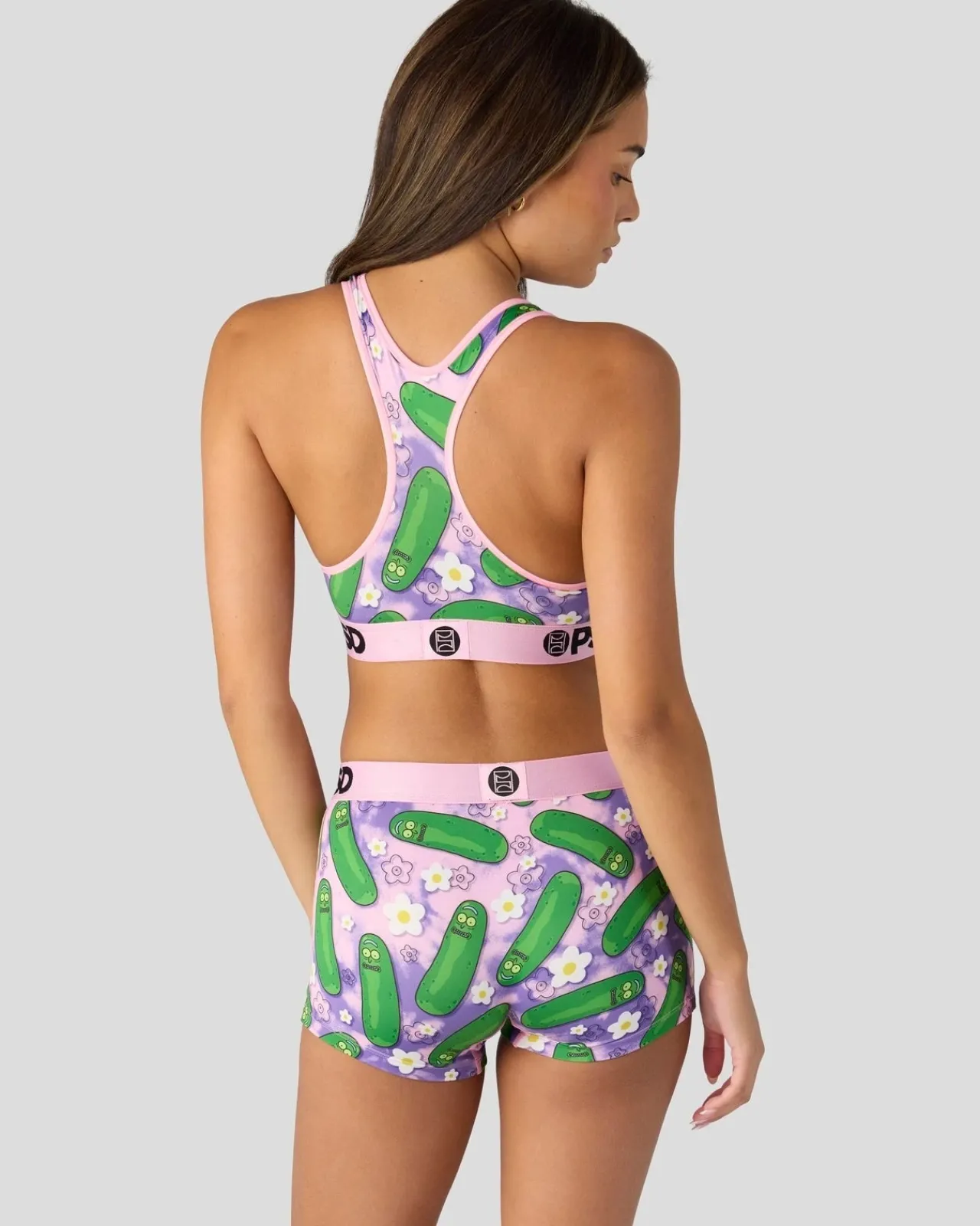 Women/BOY PSD Boy Shorts|Core Standard*Rick and Morty - Pickle Daze