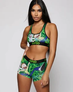 Women PSD Sports Bra|Core Standard*Rick and Morty - Portal Dye