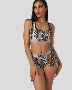 Women PSD Sports Bra|Core Standard*Safari Ice