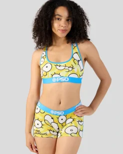 Women PSD Sports Bra|Core Standard*Simpsons - Simpsons Eyes