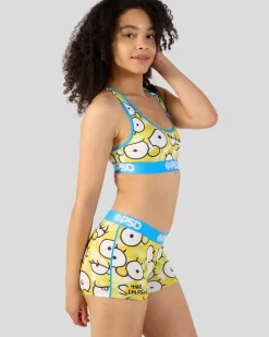 Women PSD Sports Bra|Core Standard*Simpsons - Simpsons Eyes