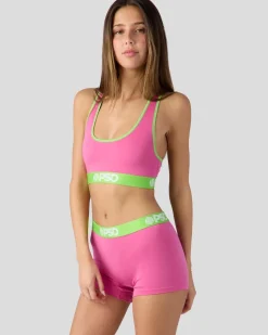 Women PSD Sports Bra|Core Standard*Solids - Pink Pop