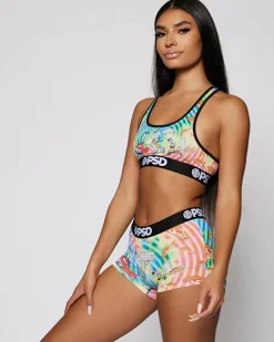 Women PSD Sports Bra|Core Standard*SpongeBob SquarePants - Pizza