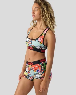 Women PSD Sports Bra|Core Standard*SpongeBob SquarePants - Squad