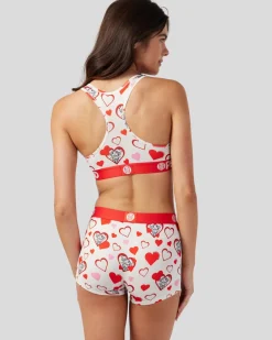 Women PSD Sports Bra|Core Standard*Strawberry Shortcake - Berry Heart