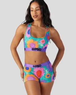 Women PSD Sports Bra|Core Standard*Sunflower Pop