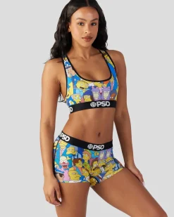 Women PSD Sports Bra|Core Standard*The Simpsons - Squad